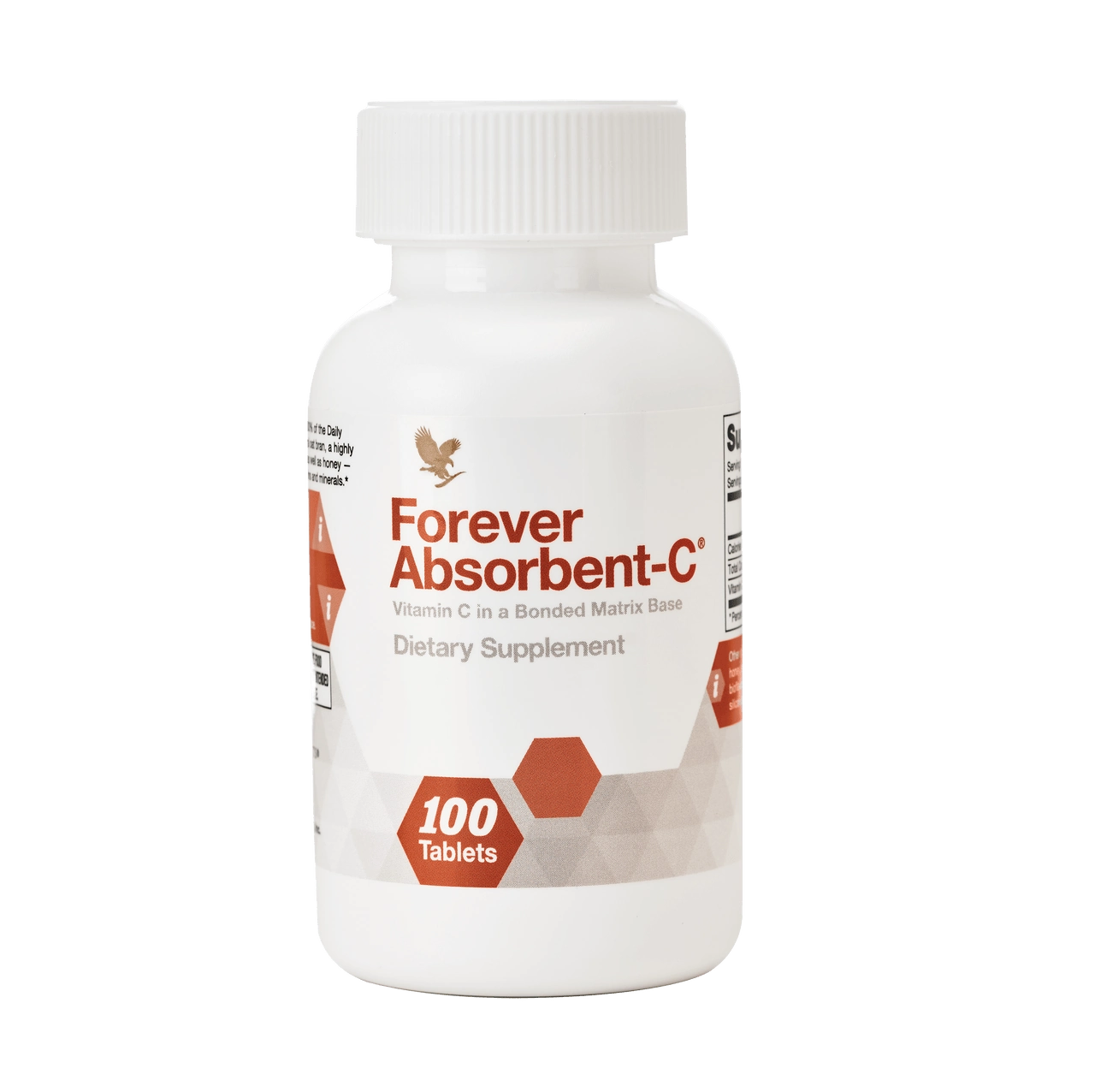 Forever Absorbent-C, tablete masticabile cu vitamina C Flaconul Forever Absorbent-C, supliment alimentar cu vitamina C sub formă de tablete masticabile